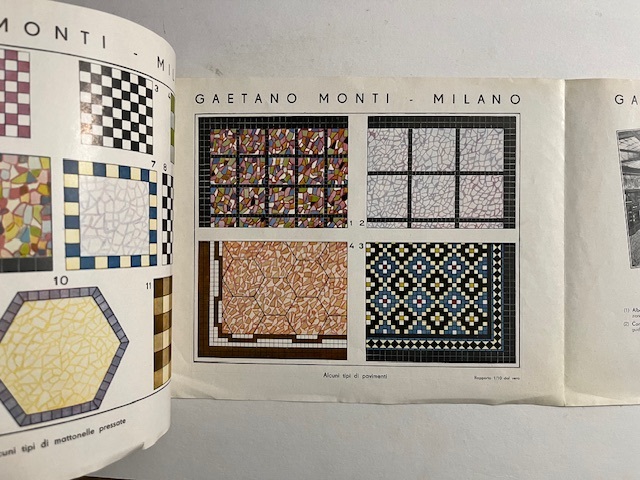 Pavimenti vetro Gaetano Monti, Milano (pieghevole pubblicitario)